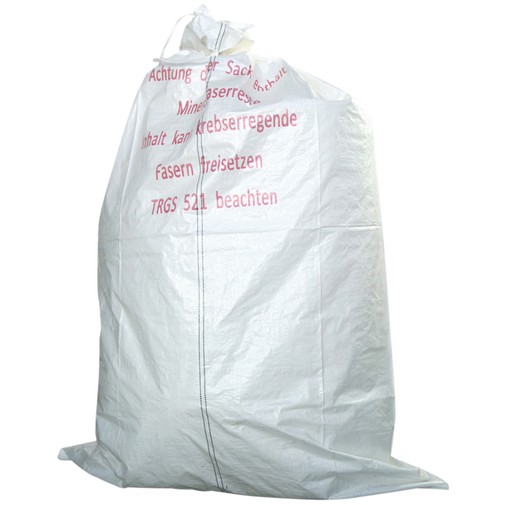 KMF Sack, Mineralwollsack, KMF-Gewebesack, 140 x 220 cm, Druck Mineralwolle, beschichtet